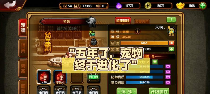 宠物退级后能否重新升级？